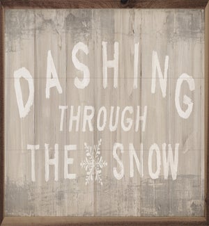 Woodland Holiday Sign Dashing By Danhui Nai